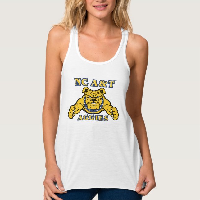 NC A&T Aggies | Aggie Bulldog Tank Top (Front)