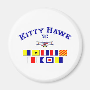 NC Kitty Hawk Signal Flags Magnet