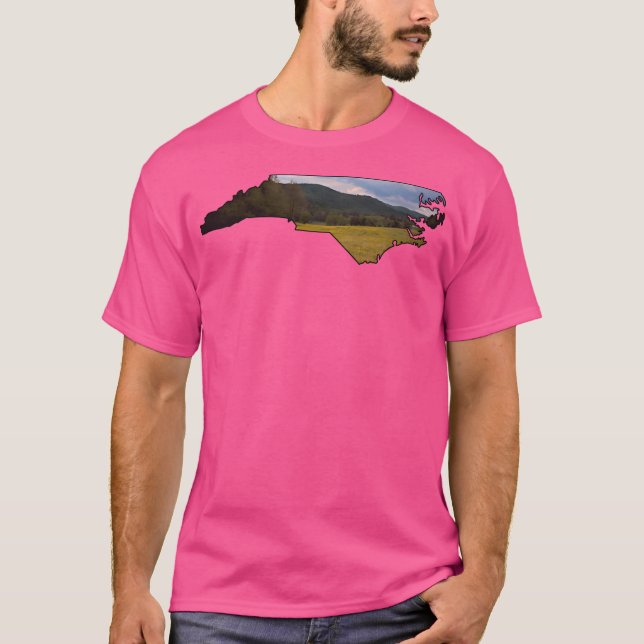 Nc Silhouette Carolina Mountains Boone Nc Ashevill T-Shirt (Front)