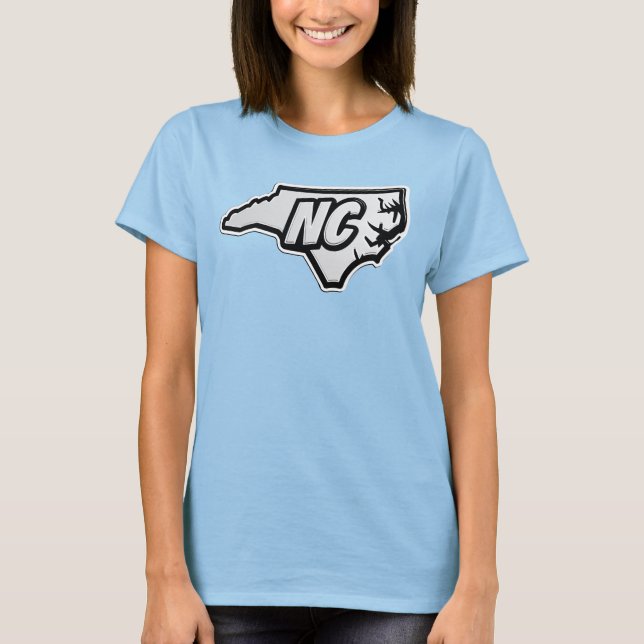 NC - State Outline  T-Shirt (Front)
