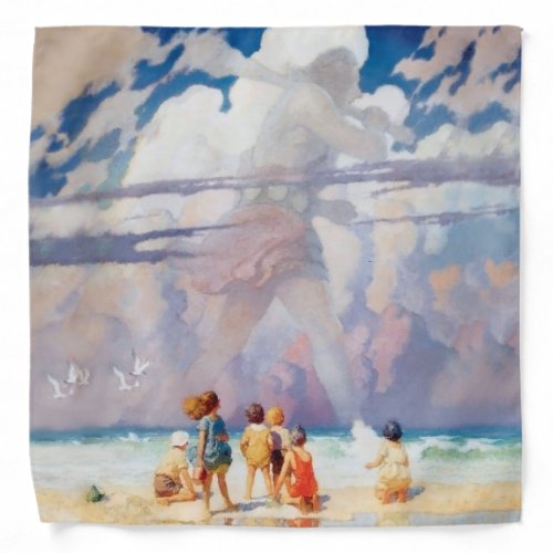 NC Wyeth The Giant Artwork Beach Coastal Bandana