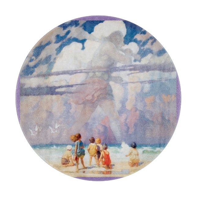 NC Wyeth The Giant Artwork Beach Coastal Cutting Board (Front)