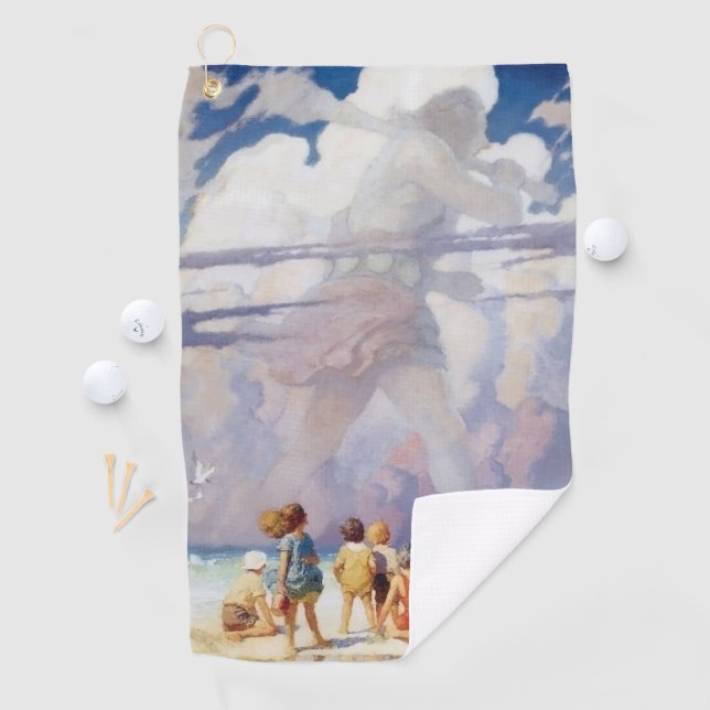 NC Wyeth The Giant Artwork Beach Coastal Golf Towel (InSitu)