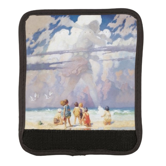 NC Wyeth The Giant Artwork Beach Coastal Luggage Handle Wrap (Front)