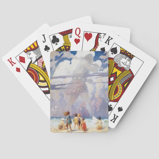 NC Wyeth The Giant Artwork Beach Coastal Poker Cards (Back)