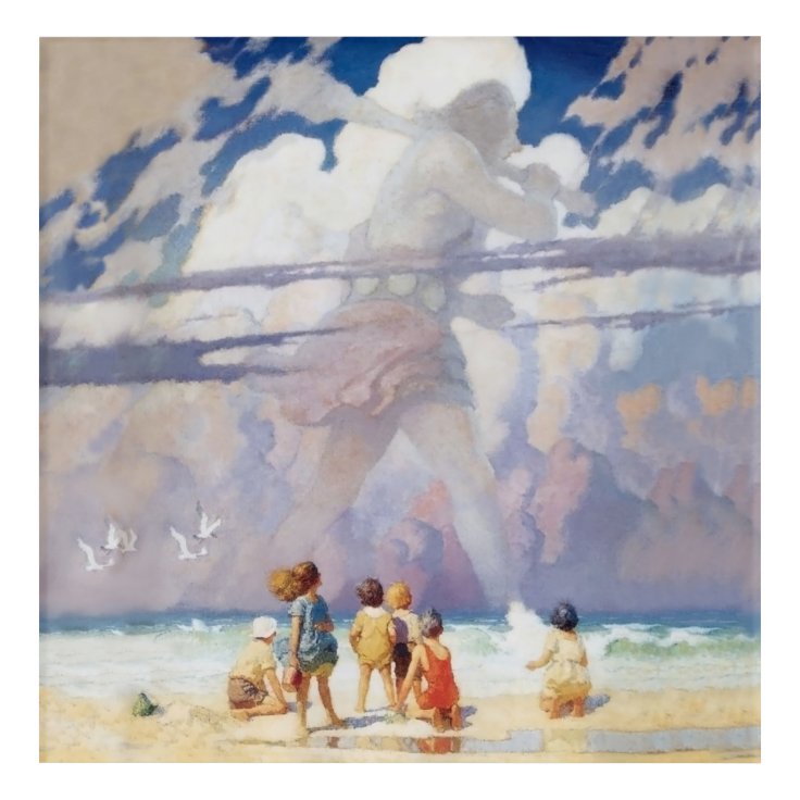 NC Wyeth The Giant artwork painting illustration Acrylic Print | Zazzle