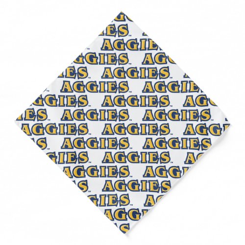 NCAT State University  Aggies Wordmark Bandana