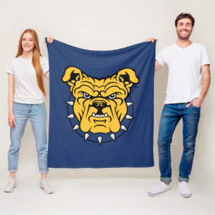NCA&T State University Bulldog Face Fleece Blanket