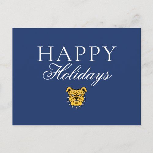NCAT State University  Bulldog Face Holiday Postcard