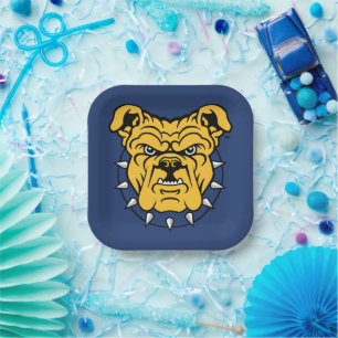 NCA&T State University Bulldog Face Paper Plates