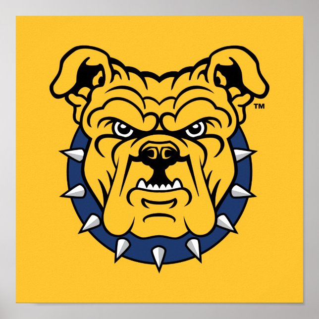 NCA&T State University | Bulldog Face Poster (Front)
