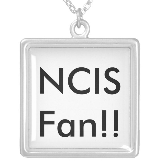 NCIS Fan!! Silver Plated Necklace (Front)