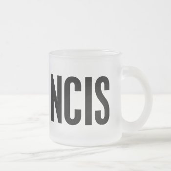 Ncis Frosted Glass Coffee Mug by LifesInk at Zazzle