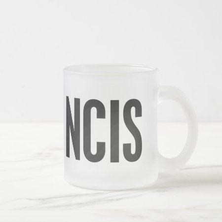 Ncis Frosted Glass Coffee Mug