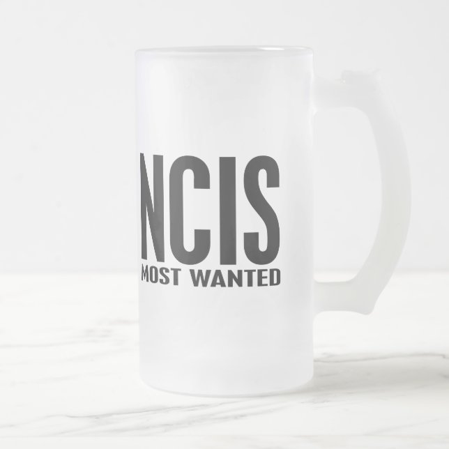 NCIS Most Wanted Frosted Glass Beer Mug (Right)