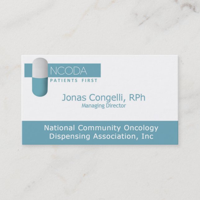 NCODA Business Card (Front)