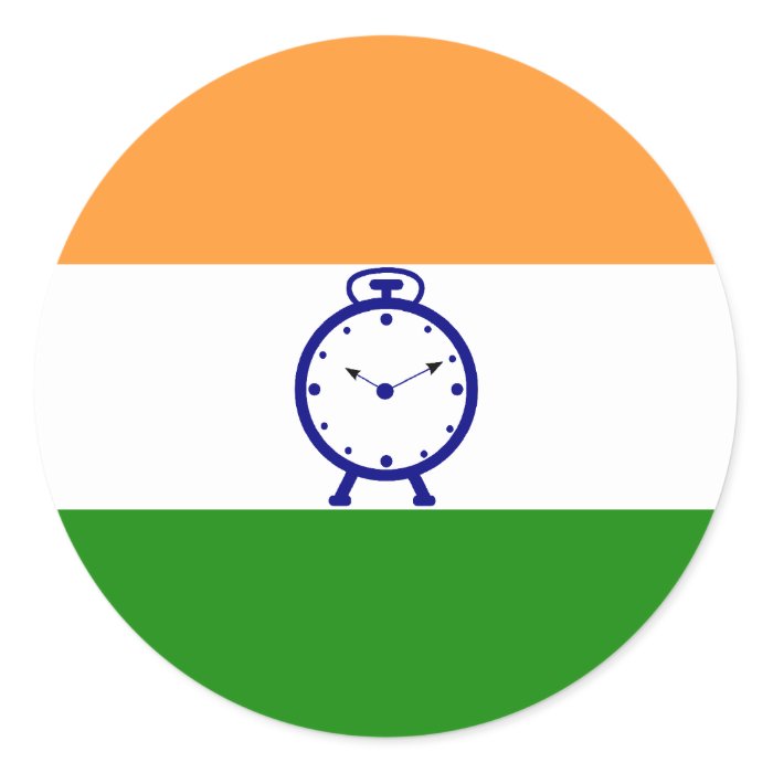 Ncp, India Round Stickers