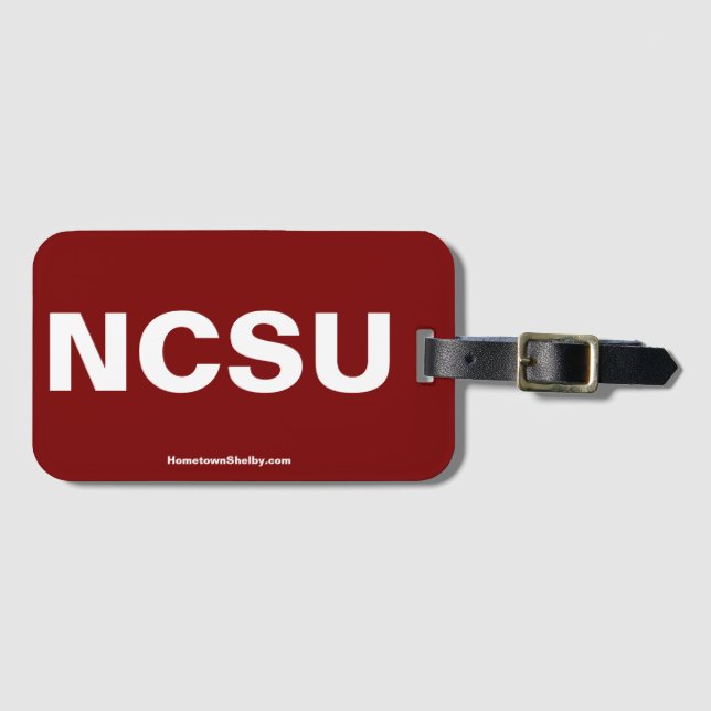 NCSU Bag Tag (Front Horizontal)