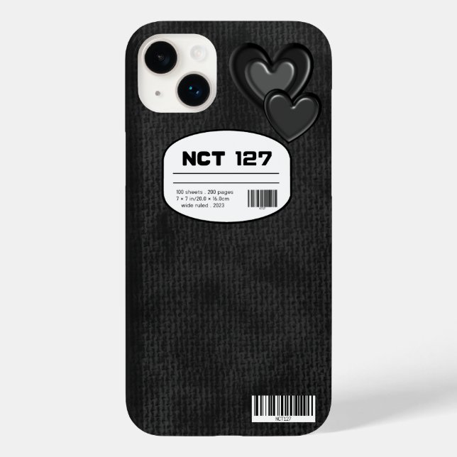 NCT 127 Inspired Notebook Cover iPhone Case (Back)