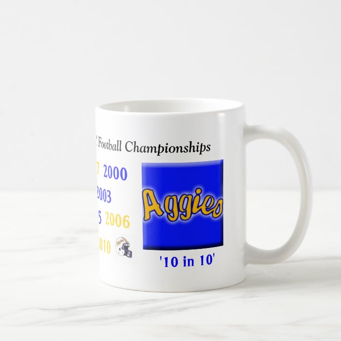 nd football champs coffee mug