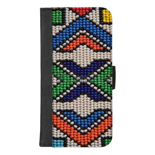 Ndebele beadwork iPhone wallet case | Zazzle.com