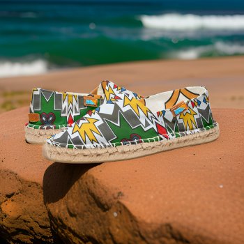 Ndebele Traditional Attire African Tribal Art Espadrilles by wheresmymojo at Zazzle