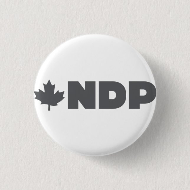 NDP Alternative Logo Pinback Button (Front)