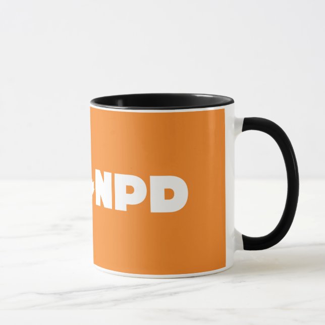 NDP Black 11 oz Ringer Mug (Right)