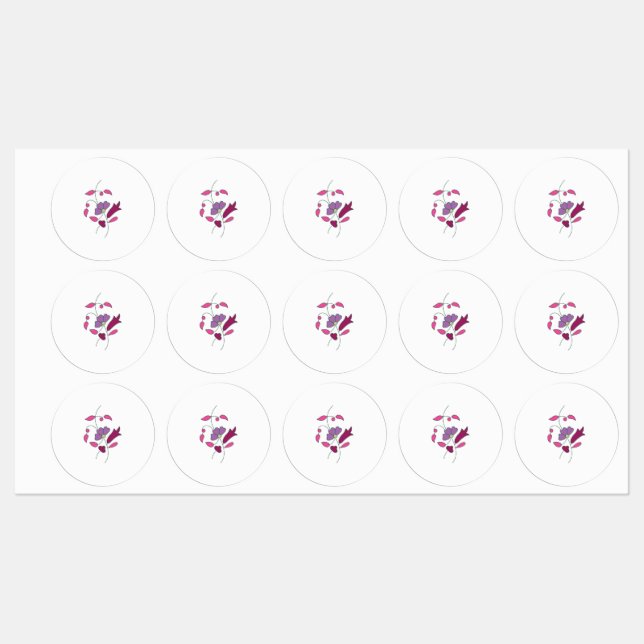 Ndrrmc Style, Soft Purple, Jazzberry Jam Labels (Sheet)