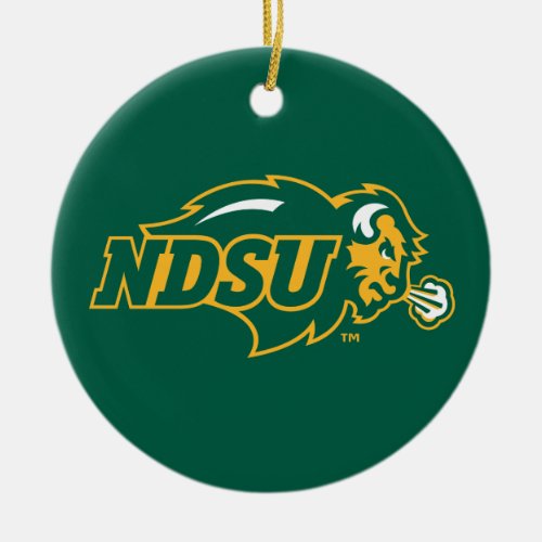 NDSU Bison Ceramic Ornament