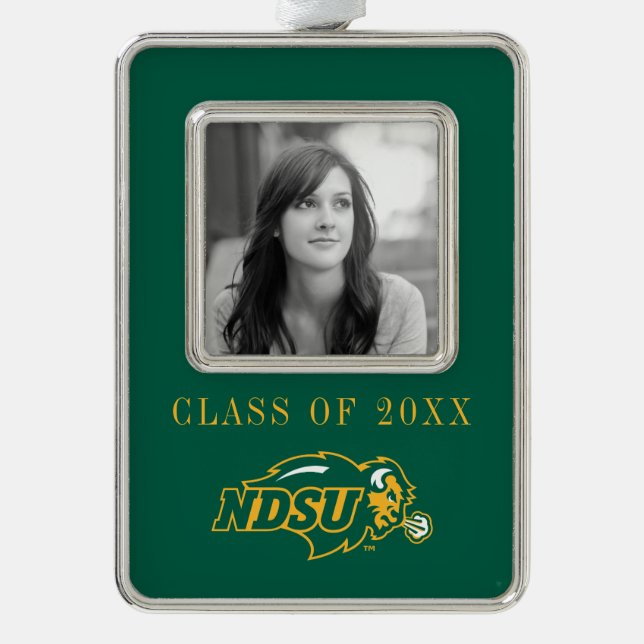 NDSU Bison Christmas Ornament (Front)