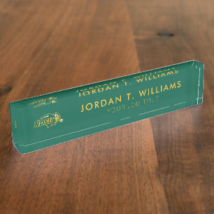 NDSU Bison Desk Name Plate