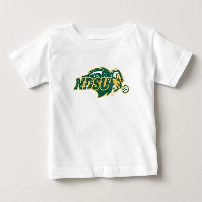 NDSU Bison Distressed Baby T-Shirt (Front)