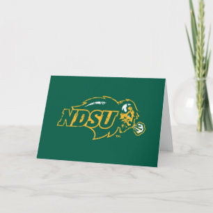 NDSU Bison Distressed Card
