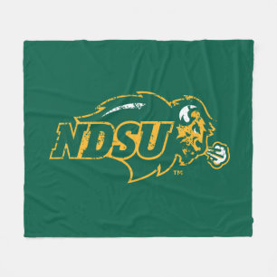 NDSU Bison Distressed Fleece Blanket