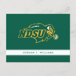 NDSU Bison Distressed Invitation Postcard