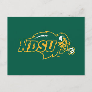 NDSU Bison Distressed Invitation Postcard