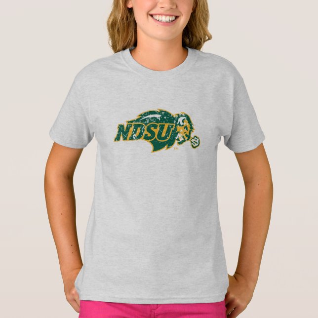 NDSU Bison Distressed T-Shirt (Front)