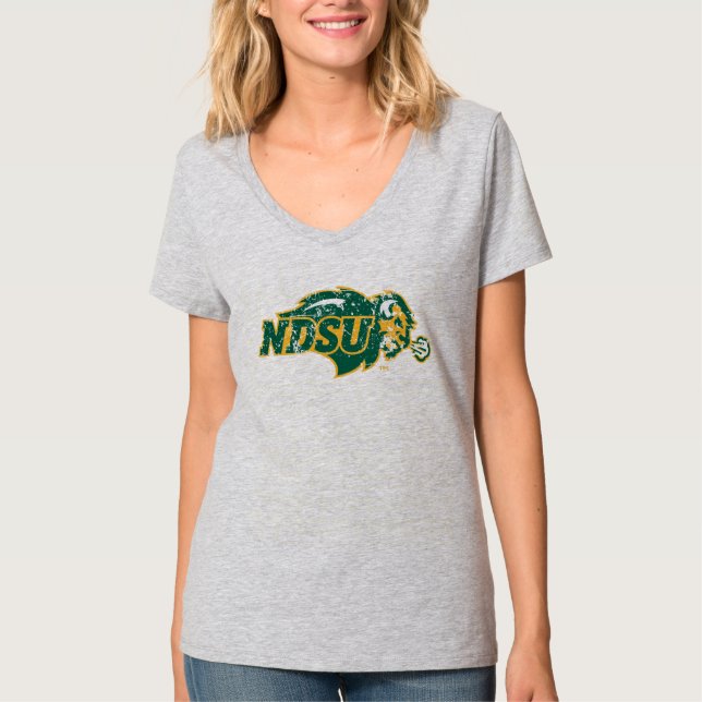 NDSU Bison Distressed T-Shirt (Front)