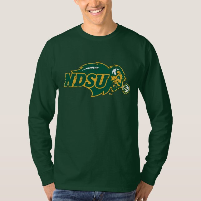 NDSU Bison Distressed T-Shirt (Front)