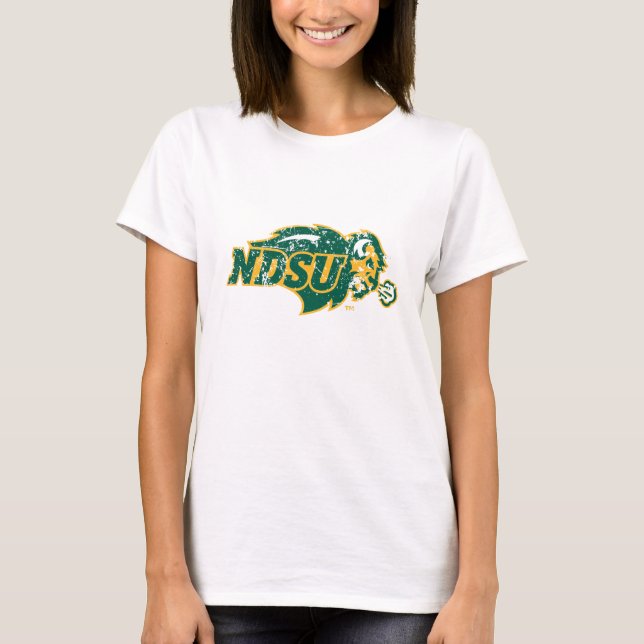 NDSU Bison Distressed T-Shirt (Front)