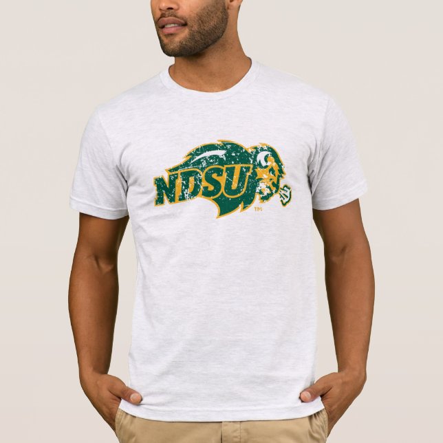 NDSU Bison Distressed T-Shirt (Front)