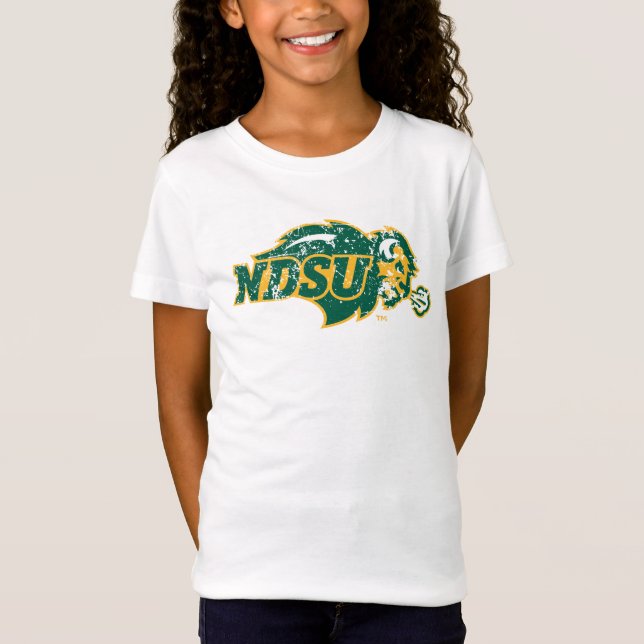 NDSU Bison Distressed T-Shirt (Front)