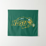Ndsu Bison Distressed Tapestry at Zazzle