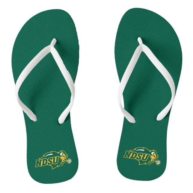 NDSU Bison Flip Flops (Footbed)