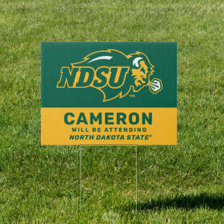 NDSU Bison | Graduate Will Be Attending Sign