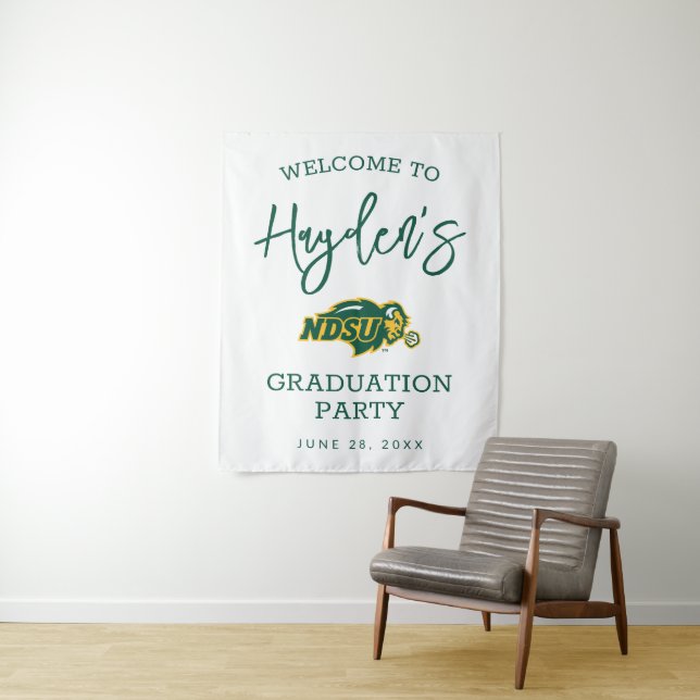 NDSU Bison Graduation Tapestry (In Situ)