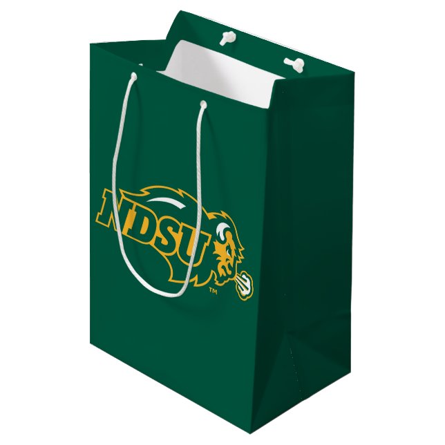 NDSU Bison Medium Gift Bag (Front Angled)