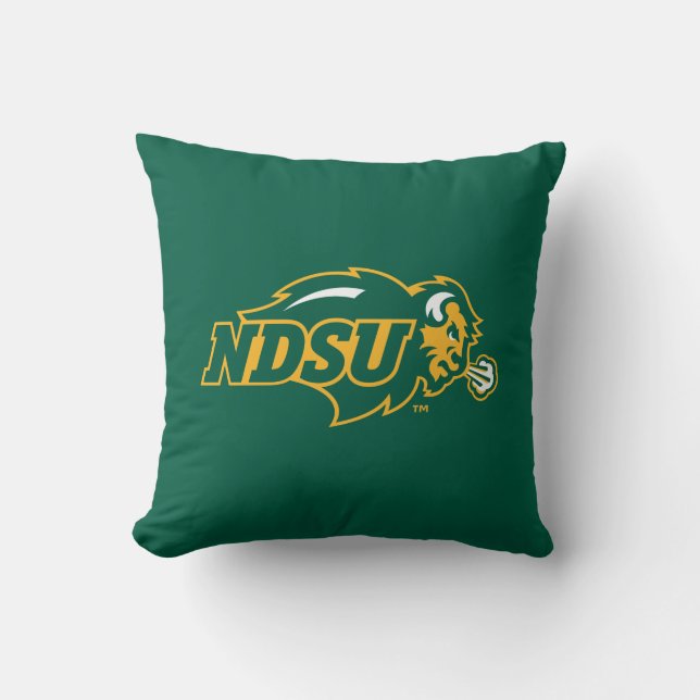 NDSU Bison Throw Pillow (Front)