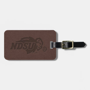 NDSU Leather Luggage Tag